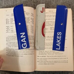 Handmade License plate bookmarks x3 real license plates Michigan & MA